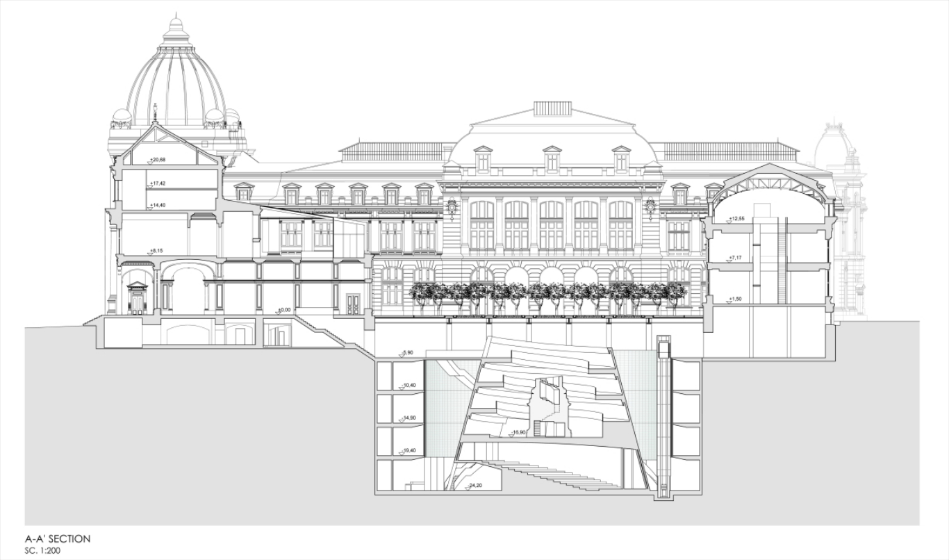 History Museum, Bucharest, 2016, Dragan Architecture, Paris